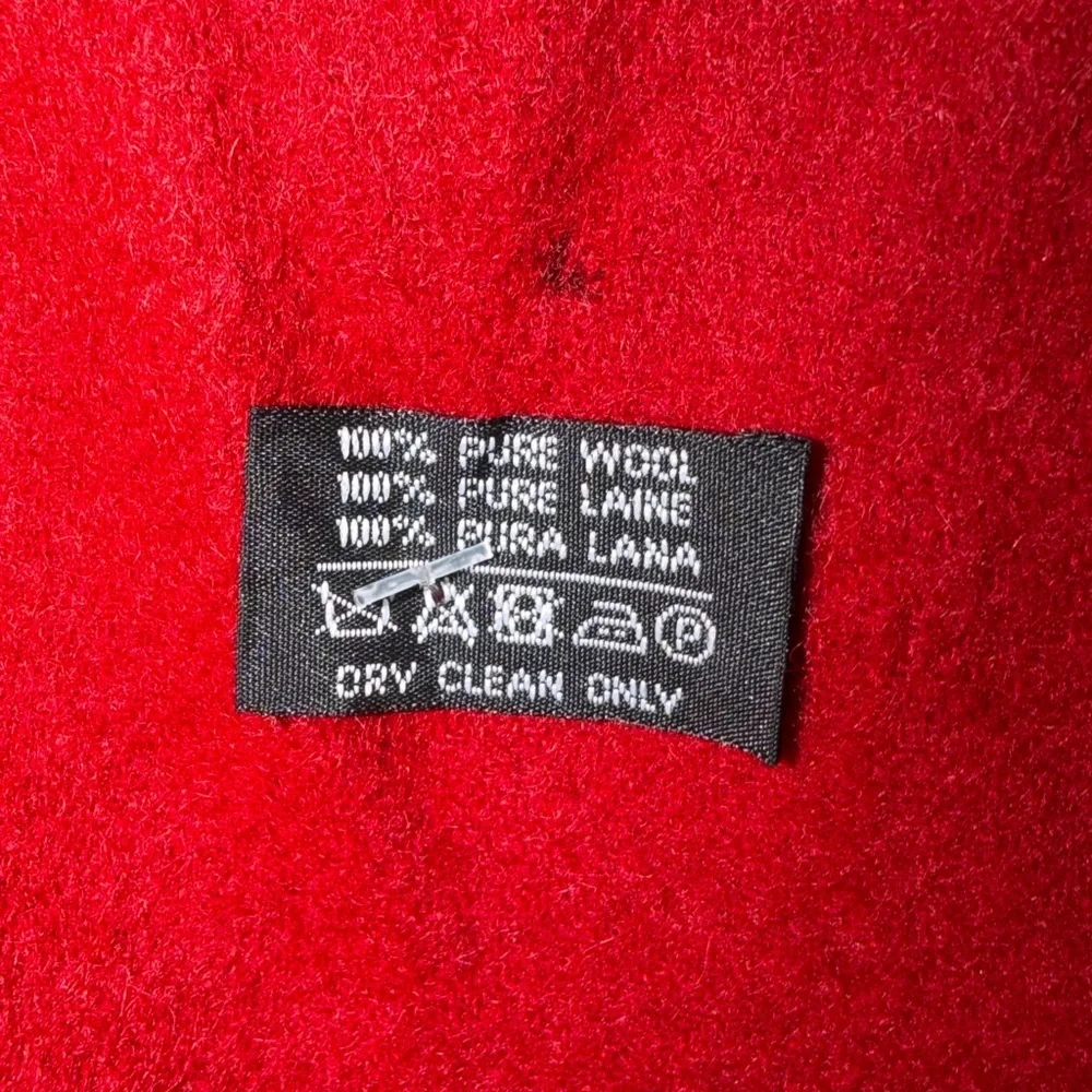Century 21 Cashmere Red Fringe Scarf Flawed Beauty